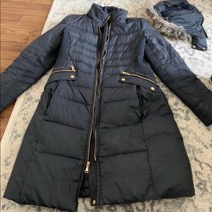 Express Black Puffer Coat